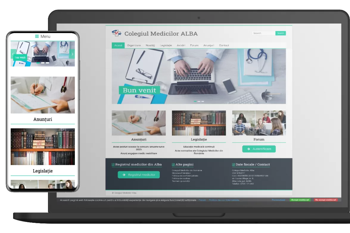 colegiul medicilor alba mockup