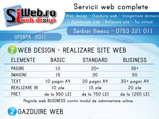 Flyer – oferta SiWeb