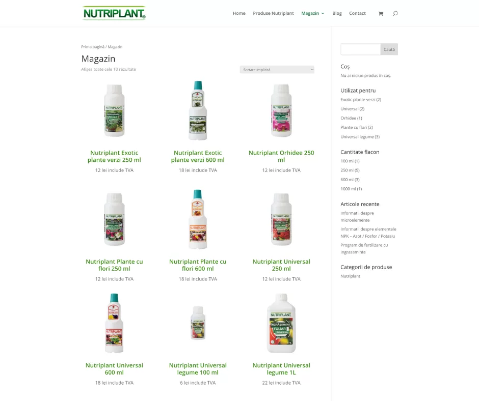 nutriplant produse